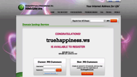 What Truehappiness.ws website looked like in 2019 (4 years ago)