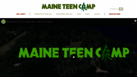 What Teencamp.com website looked like in 2019 (4 years ago)