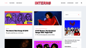 What Theinterns.net website looked like in 2019 (4 years ago)