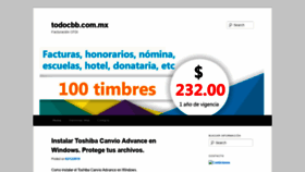 What Todocbb.com.mx website looked like in 2019 (4 years ago)