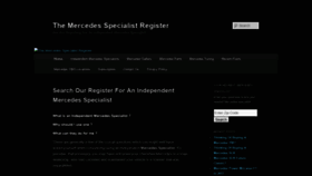 What The-mercedes-specialist-register.com website looked like in 2019 (4 years ago)