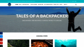 What Talesofabackpacker.com website looked like in 2019 (4 years ago)