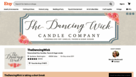 What Thedancingwick.com website looked like in 2019 (4 years ago)