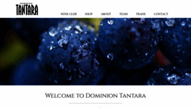 What Tantarawines.com website looked like in 2019 (4 years ago)
