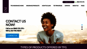 What Tfginsurance.co.za website looked like in 2019 (4 years ago)