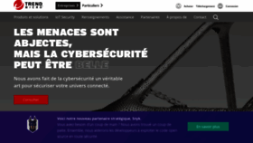 What Trendmicro.fr website looked like in 2019 (4 years ago)