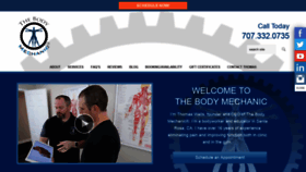 What Thebodymechanic.com website looked like in 2019 (4 years ago)