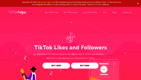 What Tiktokfame.com website looked like in 2019 (4 years ago)