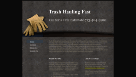 What Trashhaulingfast.org website looked like in 2019 (4 years ago)