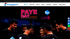 What Taxadvisor.lk website looked like in 2019 (4 years ago)