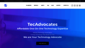What Tecadvocates.com website looked like in 2019 (4 years ago)