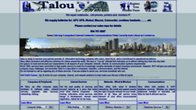 What Talou.net website looked like in 2019 (4 years ago)