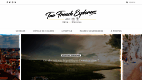 What Twofrenchexplorers.com website looked like in 2019 (4 years ago)