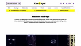 What The-vape.de website looked like in 2020 (4 years ago)