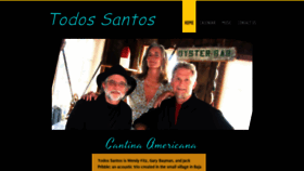 What Todossantostheband.com website looked like in 2020 (4 years ago)
