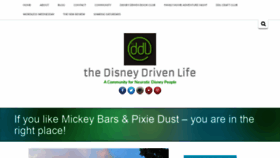 What Thedisneydrivenlife.com website looked like in 2020 (4 years ago)
