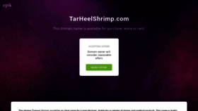 What Tarheelshrimp.com website looked like in 2020 (4 years ago)