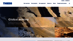 What Thiess.com website looked like in 2020 (4 years ago)