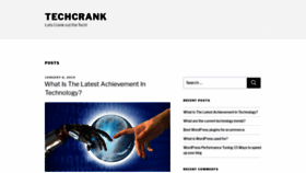 What Techcrank.com website looked like in 2020 (4 years ago)