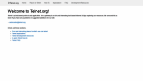 What Telnet.org website looked like in 2020 (4 years ago)