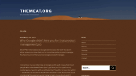 What Themeat.org website looked like in 2020 (4 years ago)