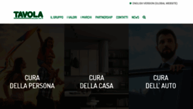 What Tavola.it website looked like in 2020 (4 years ago)