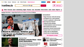 What T-online.de website looked like in 2020 (4 years ago)