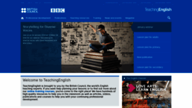 What Teachingenglish.org.uk website looked like in 2020 (4 years ago)
