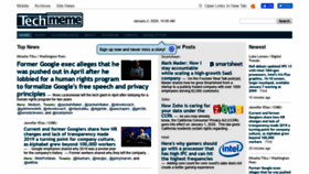 What Techmeme.com website looked like in 2020 (4 years ago)