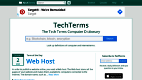 What Techterms.com website looked like in 2020 (4 years ago)