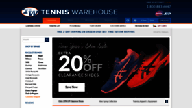 What Tennis-warehouse.com website looked like in 2020 (4 years ago)