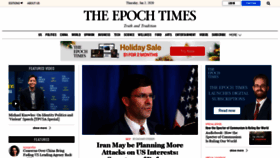 What Theepochtimes.com website looked like in 2020 (4 years ago)