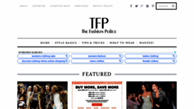 What Thefashionpolice.net website looked like in 2020 (4 years ago)