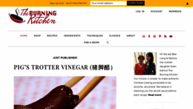 What Theburningkitchen.com website looked like in 2020 (4 years ago)