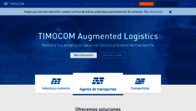 What Timocom.es website looked like in 2020 (4 years ago)