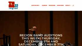 What Tmearegion32band.org website looked like in 2020 (4 years ago)