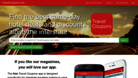 What Travelcoupons.com website looked like in 2020 (4 years ago)