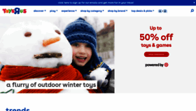 What Toysrus.com website looked like in 2020 (4 years ago)