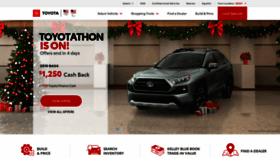 What Toyota.com website looked like in 2020 (4 years ago)