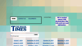 What Thewallertimes.com website looked like in 2020 (4 years ago)