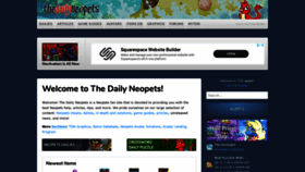 What Thedailyneopets.com website looked like in 2020 (4 years ago)
