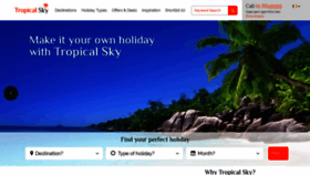 What Tropicalsky.ie website looked like in 2020 (4 years ago)