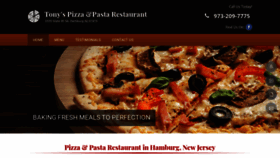 What Tonyspizza-pasta.com website looked like in 2020 (4 years ago)