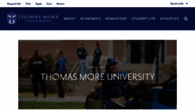 What Thomasmore.edu website looked like in 2020 (4 years ago)