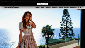 What Trachtendreams.de website looked like in 2020 (6 years ago)