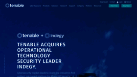 What Tenable.com website looked like in 2020 (4 years ago)