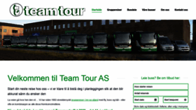 What Teamtour.no website looked like in 2020 (4 years ago)