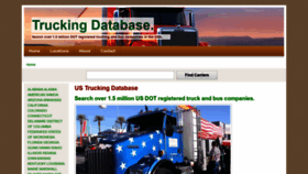 What Truckingdatabase.com website looked like in 2020 (4 years ago)