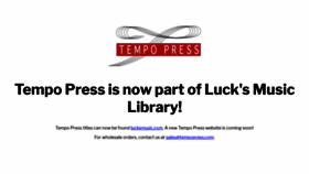 What Tempopress.com website looked like in 2020 (4 years ago)