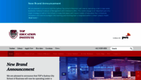 What Top.edu.au website looked like in 2020 (4 years ago)